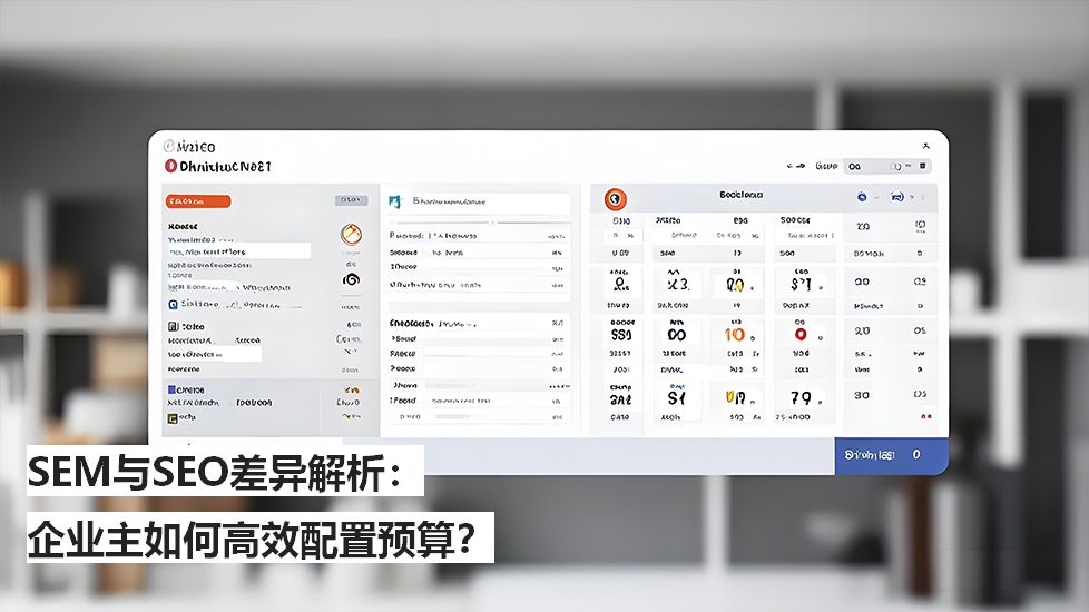 SEM与SEO差异解析：企业主如何高效配置预算？
