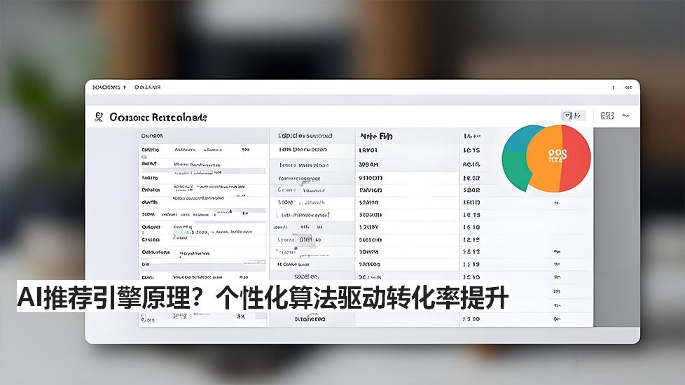 AI推荐引擎原理？个性化算法驱动转化率提升