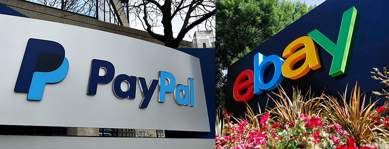 paypal，ebay