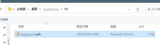 选择我们提供的 pfx 格式的证书